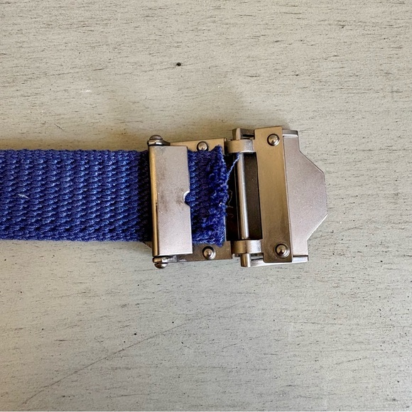 BSA Cub Scout Blue Uniform Belt Silver Buckle Boy Scout Approx. 33" (Cut to Fit) - Picture 7 of 11